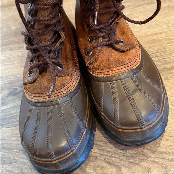Sorel Maverick Brown Tall Leather Lace Up Snow Boots 7 main image 5
